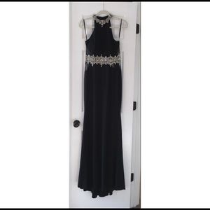 Black Jeweled Prom Dress